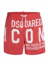 Dsquared2 swimming trunk white-red