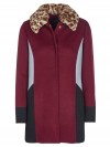 Trussardi jeans coat burgundy