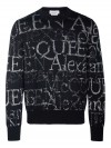 Alexander McQueen pullover black-silver