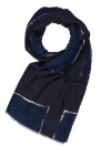 Emporio Armani scarf black-blue