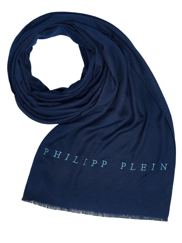 Philipp Plein scarf dark blue