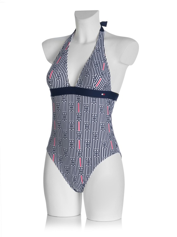 Tommy Hilfiger swimming suit white-blue