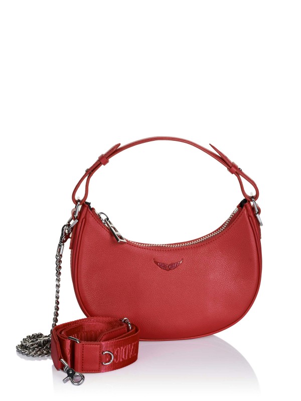 Zadig & Voltaire MOONROCK GRAINED bag red