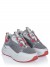 Mallet shoe grey-red