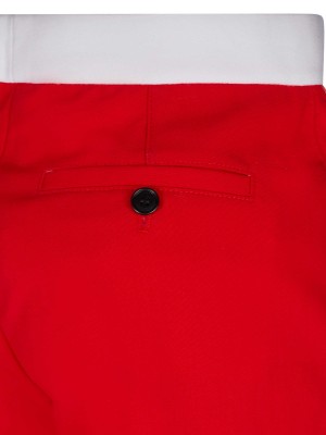 Burberry pants red