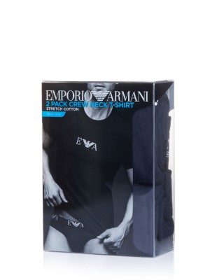 Emporio Armani t-shirt 2 pack marine