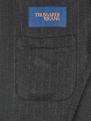 Trussardi jeans suit jacket dark grey