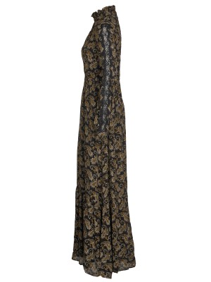 Pinko Maxi dress black-gold