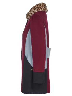 Trussardi jeans coat burgundy