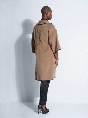 Trussardi jeans coat light brown