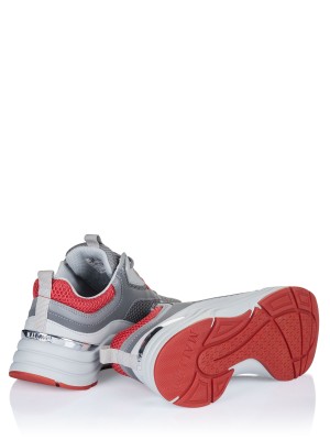 Mallet shoe grey-red