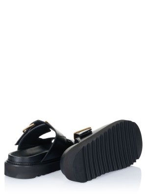 Zadig & Voltaire ALPHA CECILIA LEATHER WITH VEG Sandal black