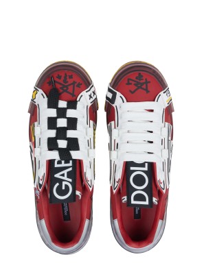 Dolce & Gabbana Men Embroidered Low-Top Sneakers